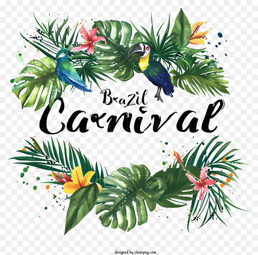 El Carnaval De Brasil，Hojas Verdes PNG