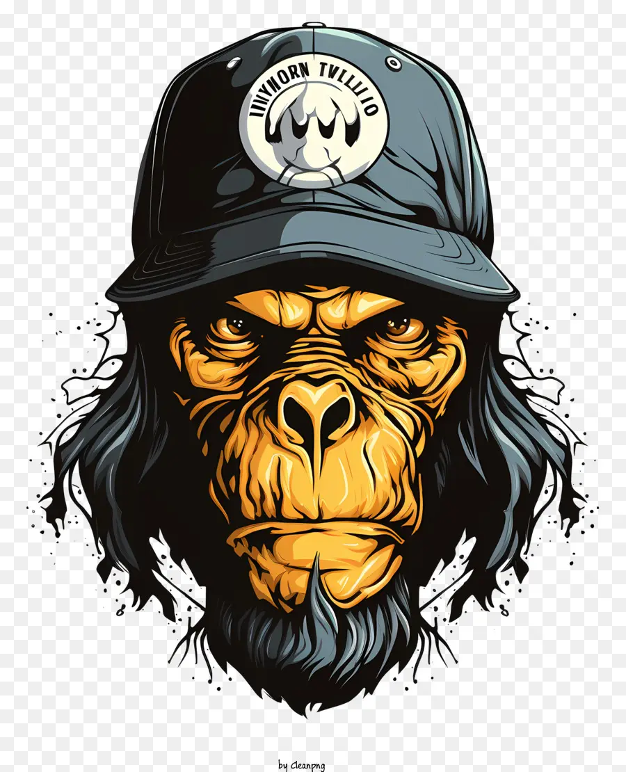 Ape Con Gorra De Béisbol，Gorila PNG