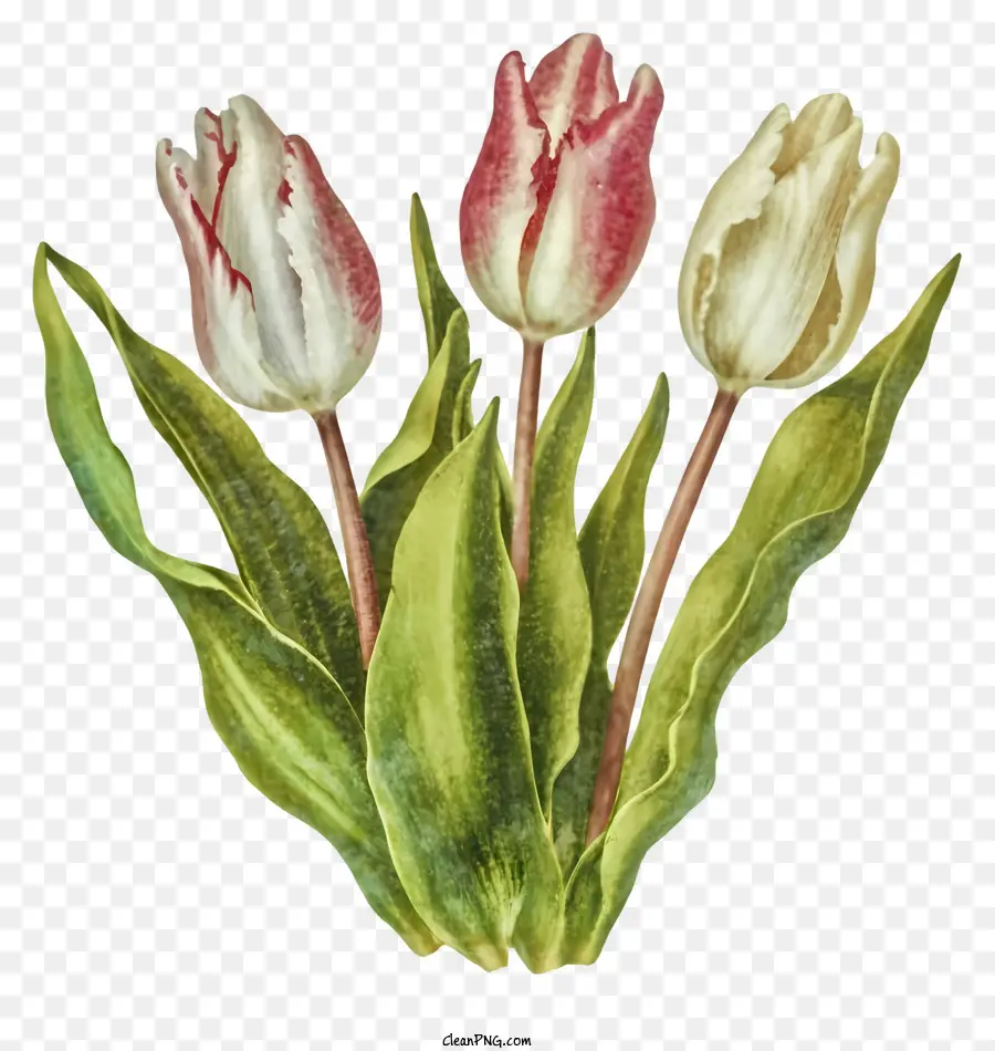 Sobre，Tulipanes PNG