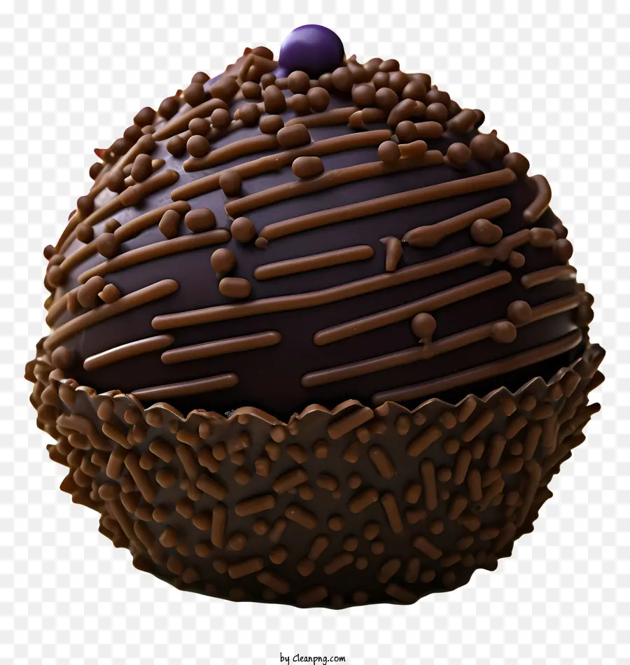 Brigadeiro Realista 3d，Trufa De Chocolate PNG