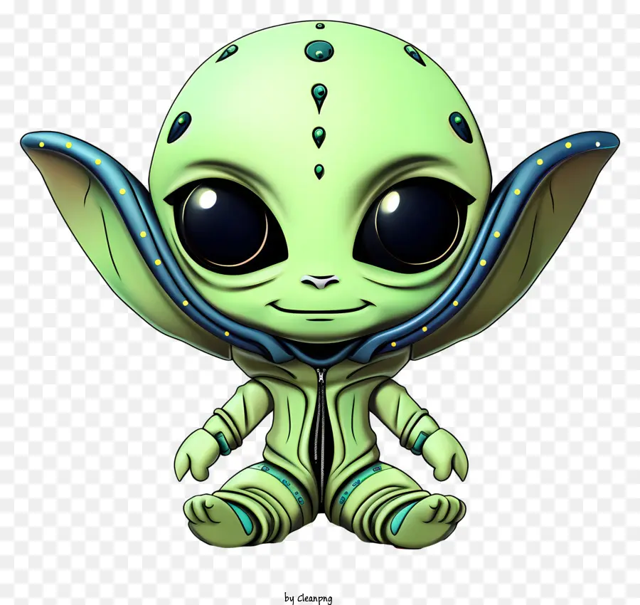 Lindo Extraterrestre，Extraterrestre Verde PNG