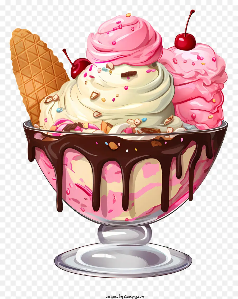 Tazón De Helado Realista，Helado De Helado PNG