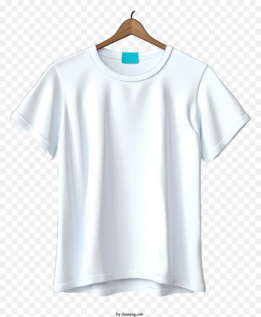 Camiseta De Estilo Plano Sobre Perchera De Tela，Camiseta PNG