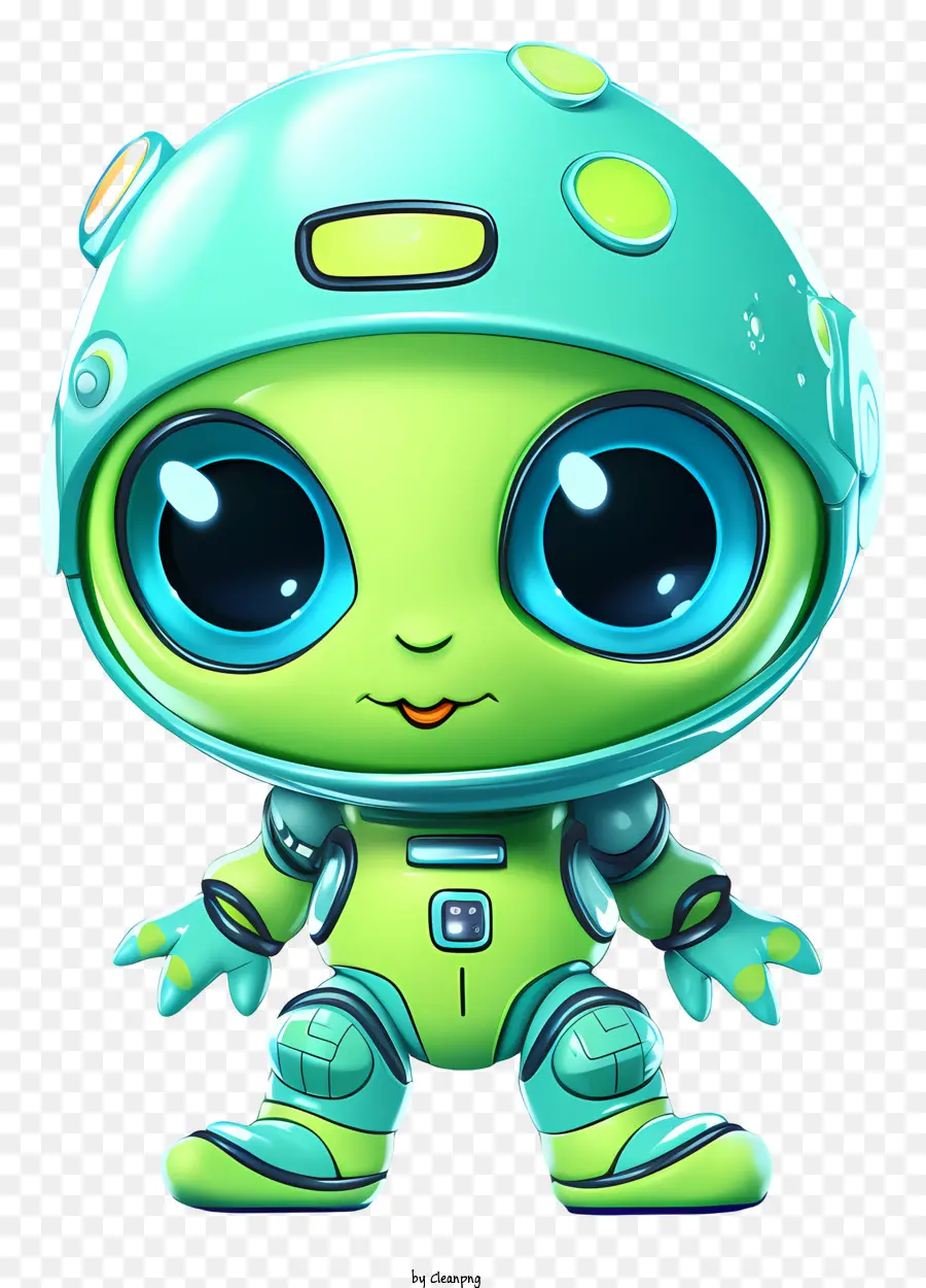 Lindo Alienígena Con Nave Espacial Ovnis，Robot Alienígena PNG