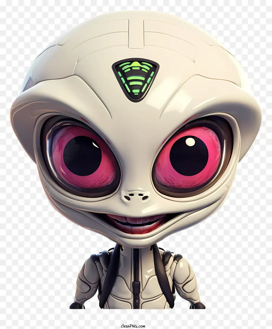 Mascota Alienígena De Estilo 3d Realista，Extranjero PNG