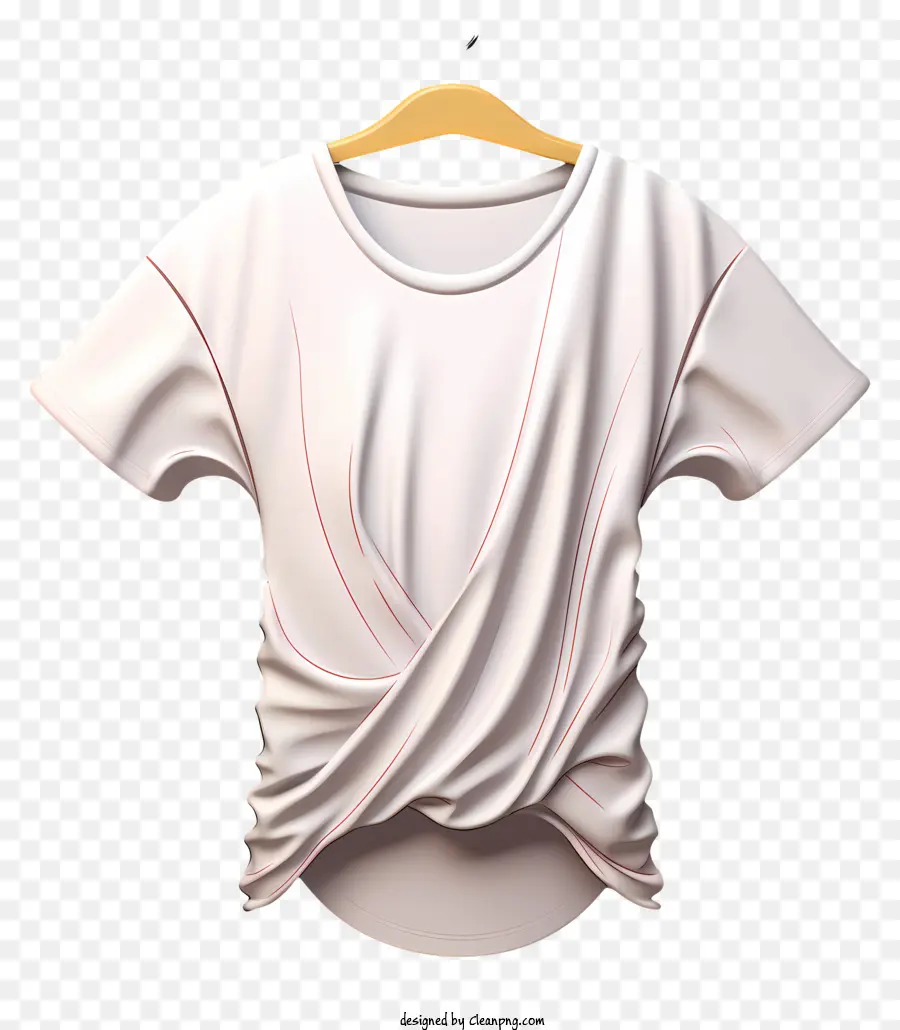 Camiseta De Estilo 3d Realista，El Blanco De La Camiseta De La PNG