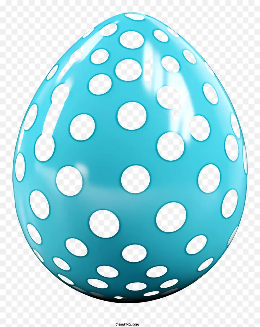 Huevo De Pascua，Huevo De Lunares Azules PNG