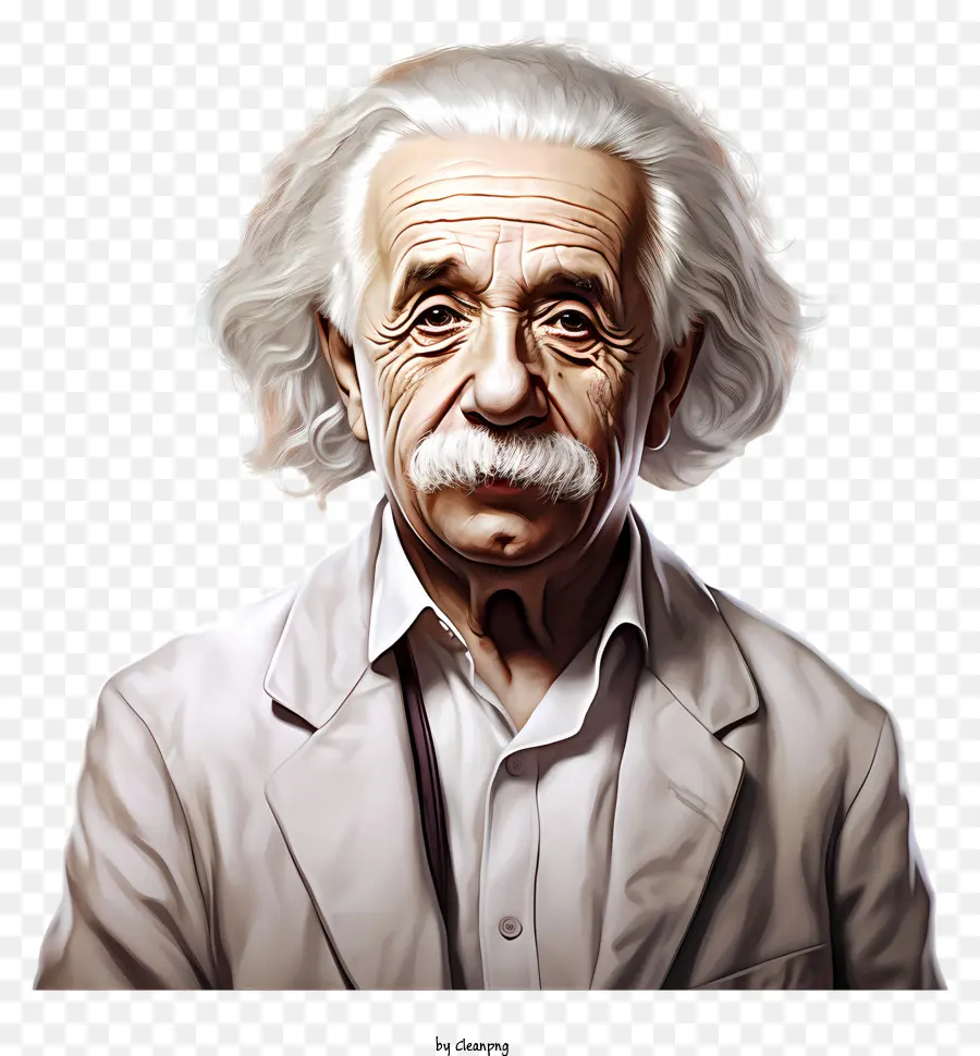 Estilo 3d Realista Albert Einstein Retrato，Pintura PNG