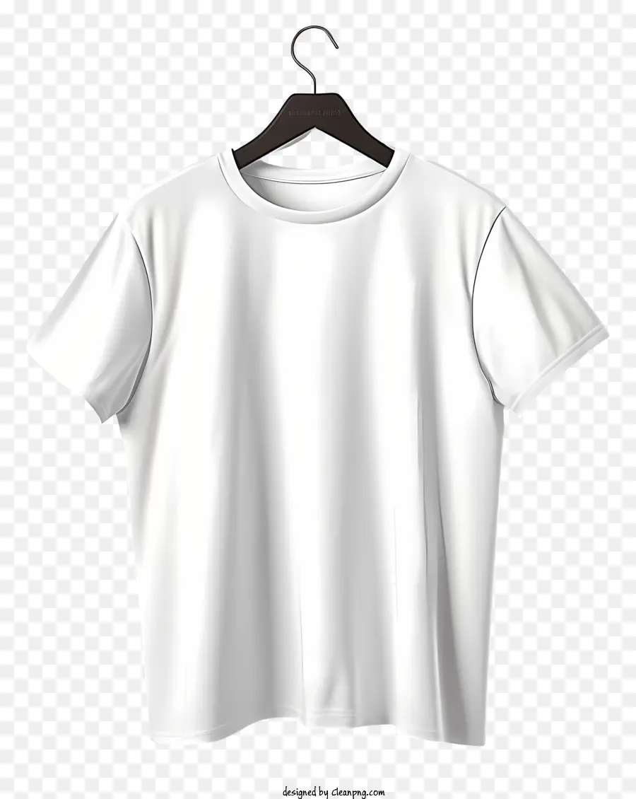 Camiseta En Percha De Tela，Camiseta Blanca PNG