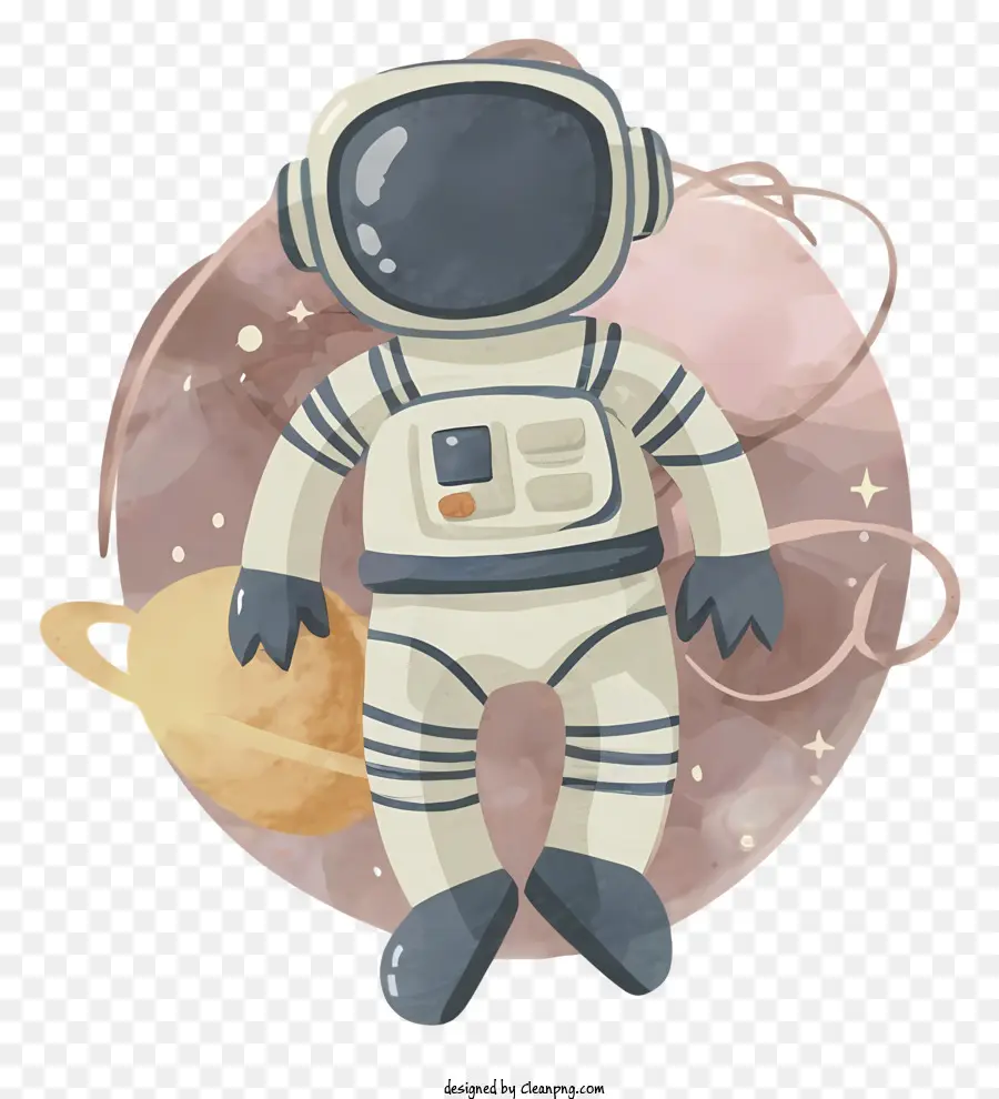 Dibujos Animados，Astronauta En El Espacio PNG