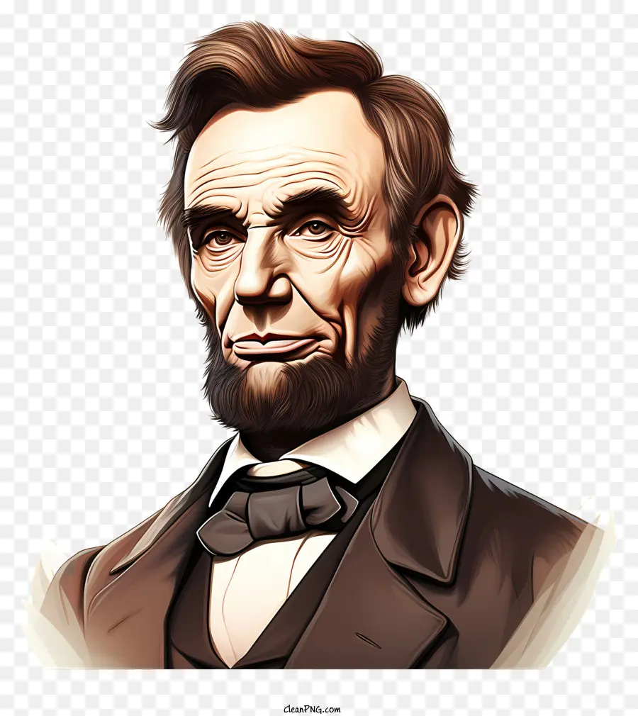 Doodle Style Abraham Lincoln，Abraham Lincoln PNG