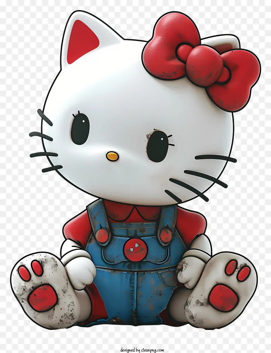 Estilo Realista Mascota De Hello Kitty，Gato De Dibujos Animados PNG