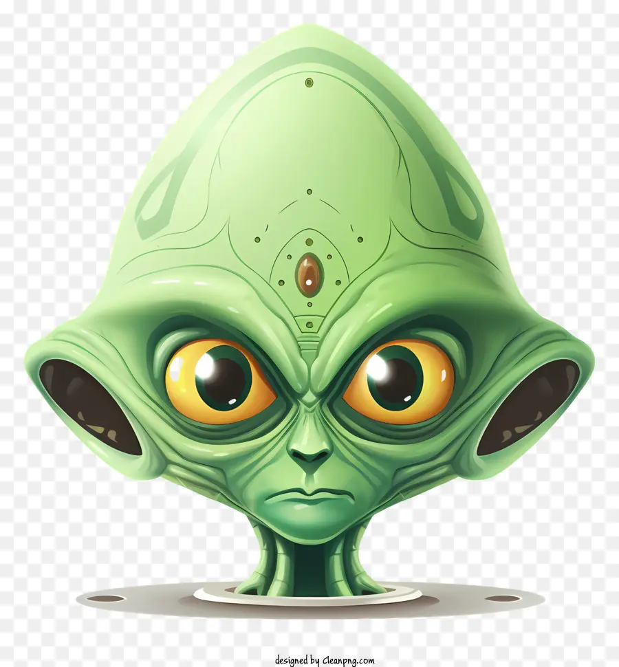 Cabeza Alienígena Verde，Extraterrestre Verde PNG