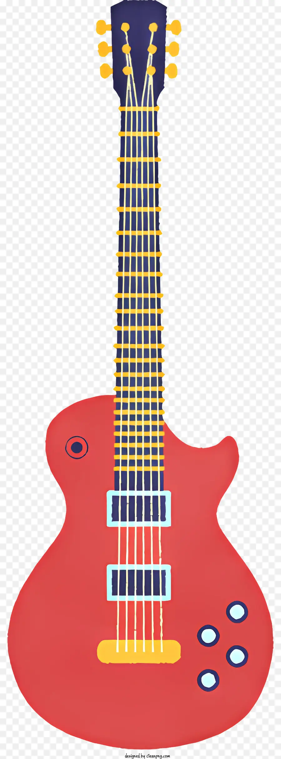 Rojo Guitarra，Cuerpo Redondo PNG