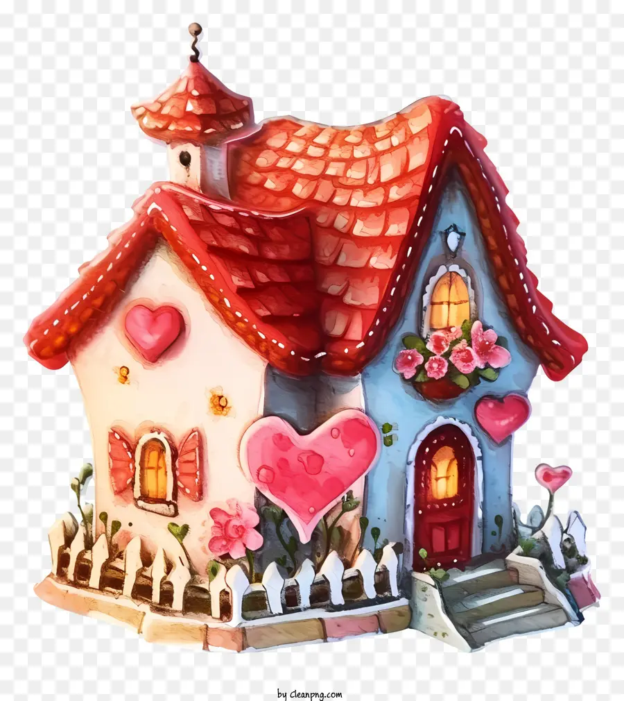 Icono De La Casa De San Valentín，Linda Casa PNG