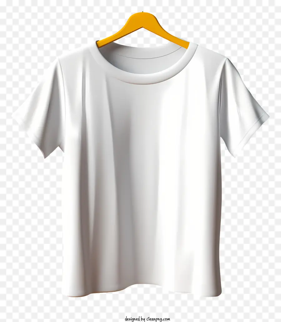 El Blanco De La Camiseta De La，Percha De Madera PNG
