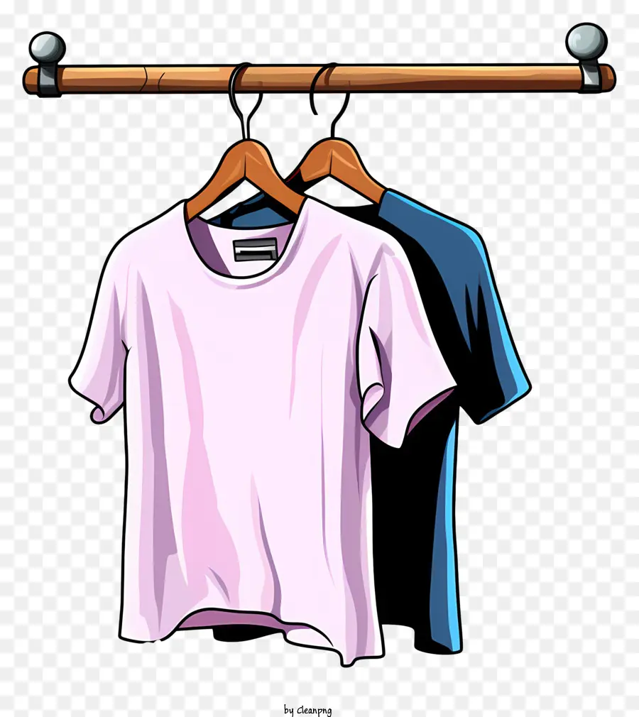 Camiseta De Estilo De Boceto En Colgadora De Telas，Camiseta PNG