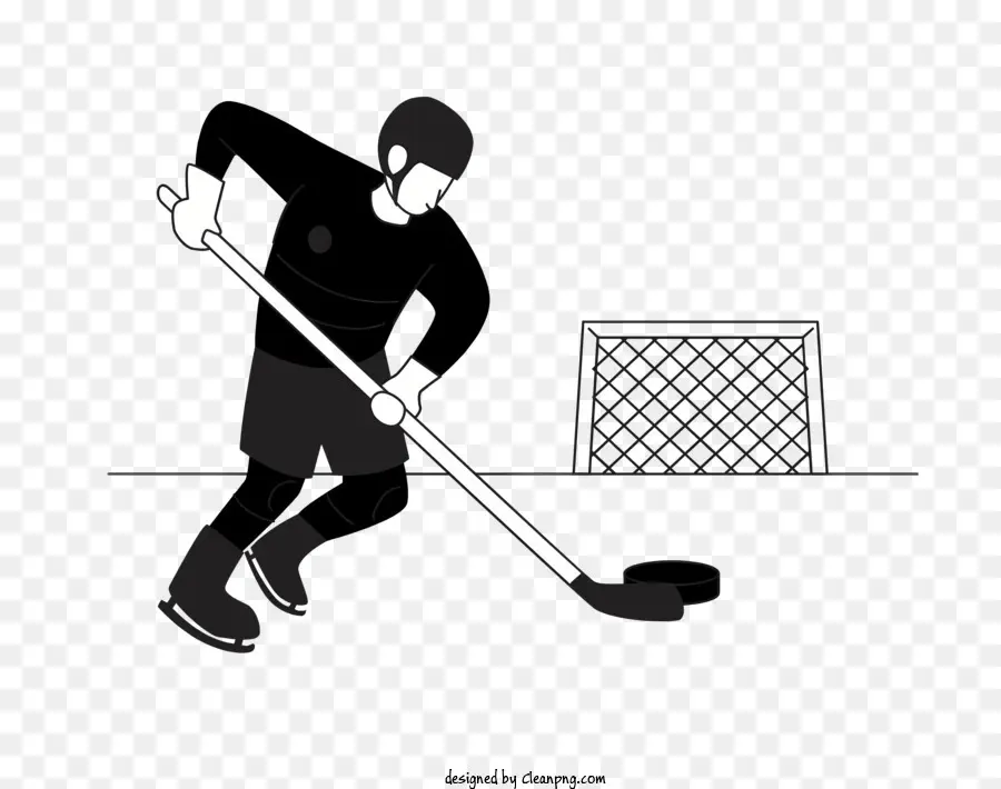 Jugador De Hockey，Silueta PNG