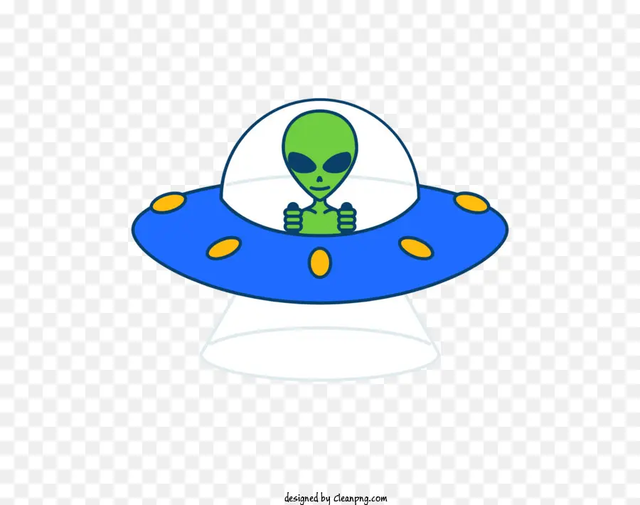 Extranjero，Extraterrestre En Ovni PNG