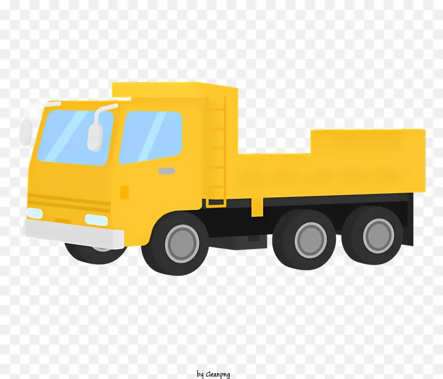 Camión Amarillo，Transporte De Bienes PNG