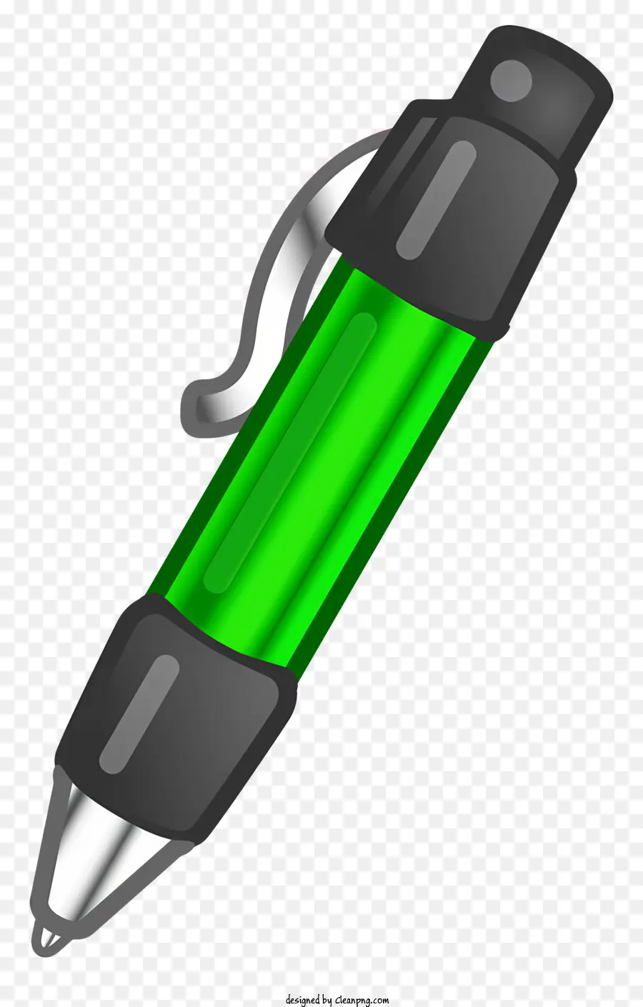 Verde Pluma，Bolígrafo De Metal PNG