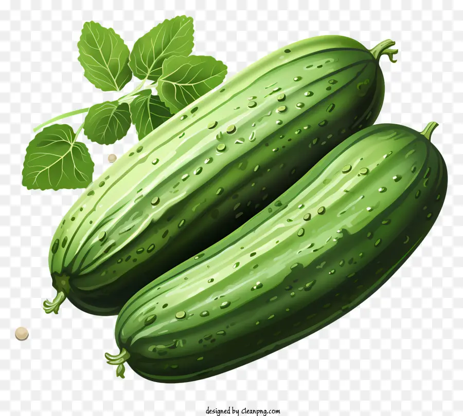 Pepino Plano，Pepinos Verdes PNG