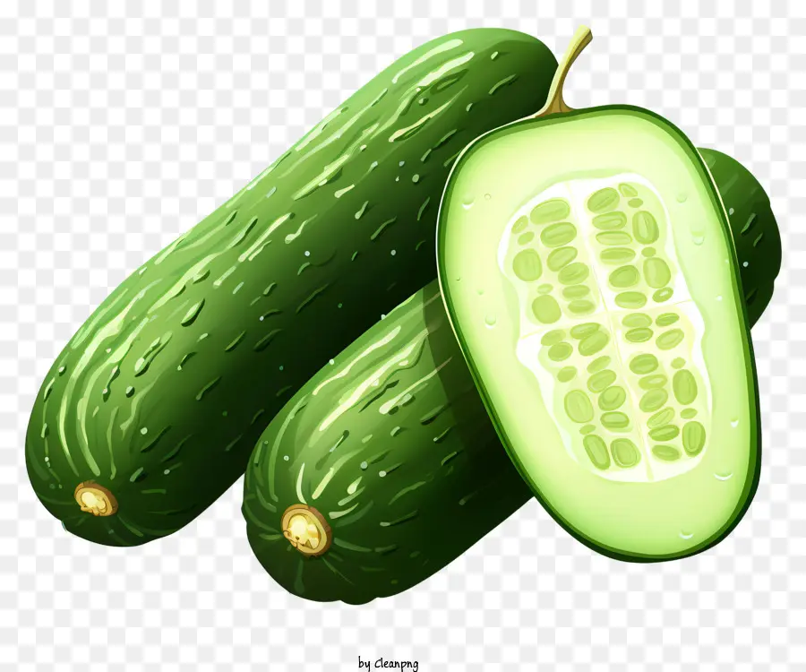 Pepino De Estilo Realista，Pepino Verde PNG