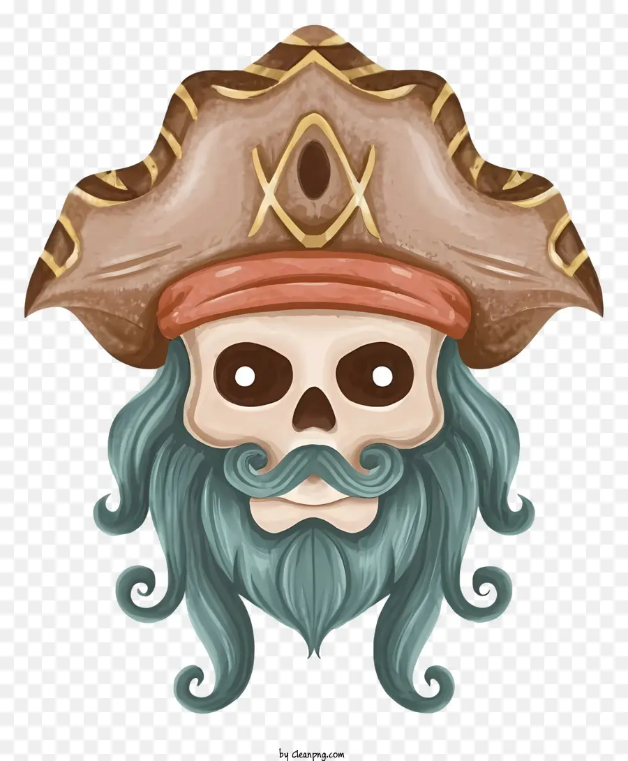 Dibujos Animados，Calavera Pirata PNG