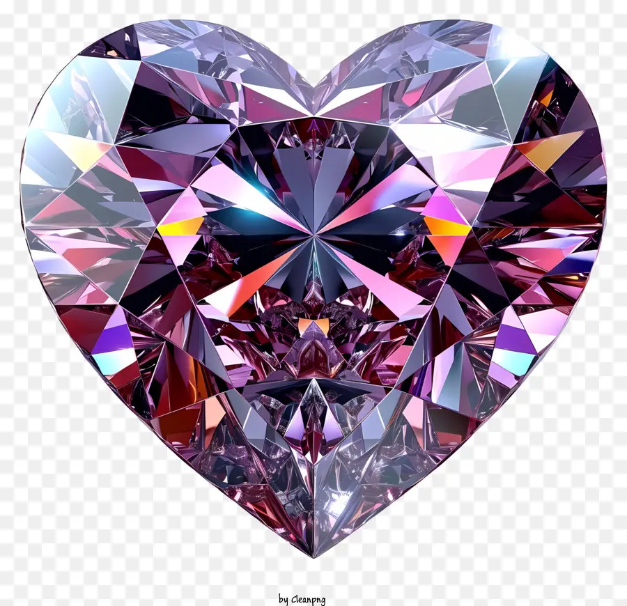 Valentine Heart Diamond Emoji，Diamante En Forma De Corazón PNG