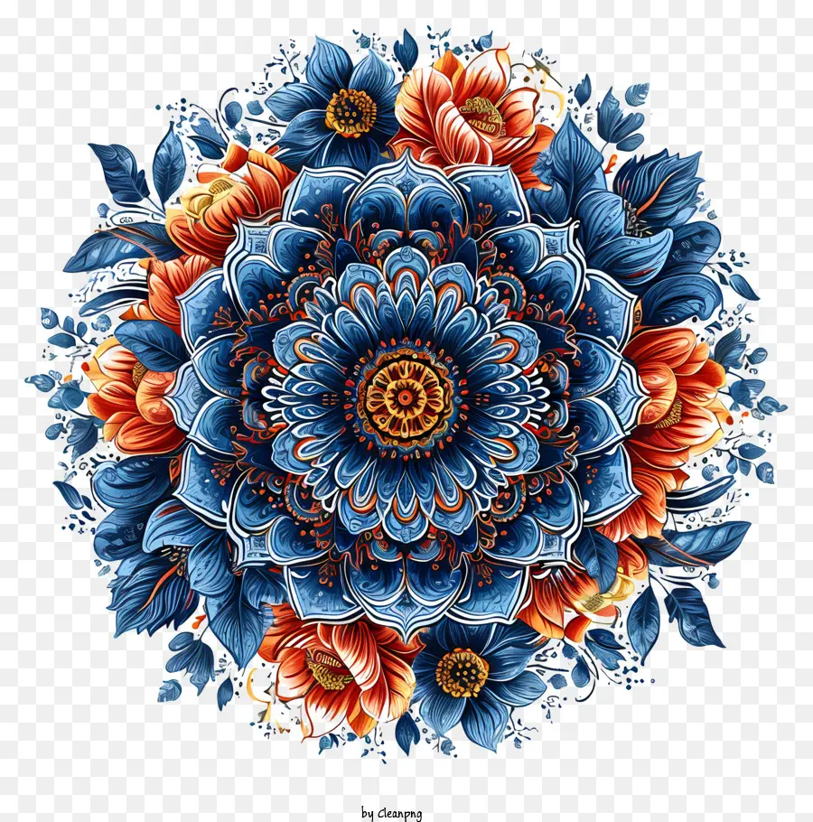 Mandala，Diseño Floral PNG