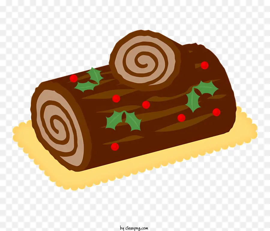 Alimento，Pastel De Troncos De Navidad PNG