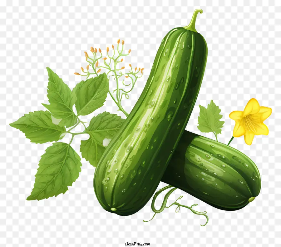 Pepino Dibujado A Mano，Los Pepinos PNG