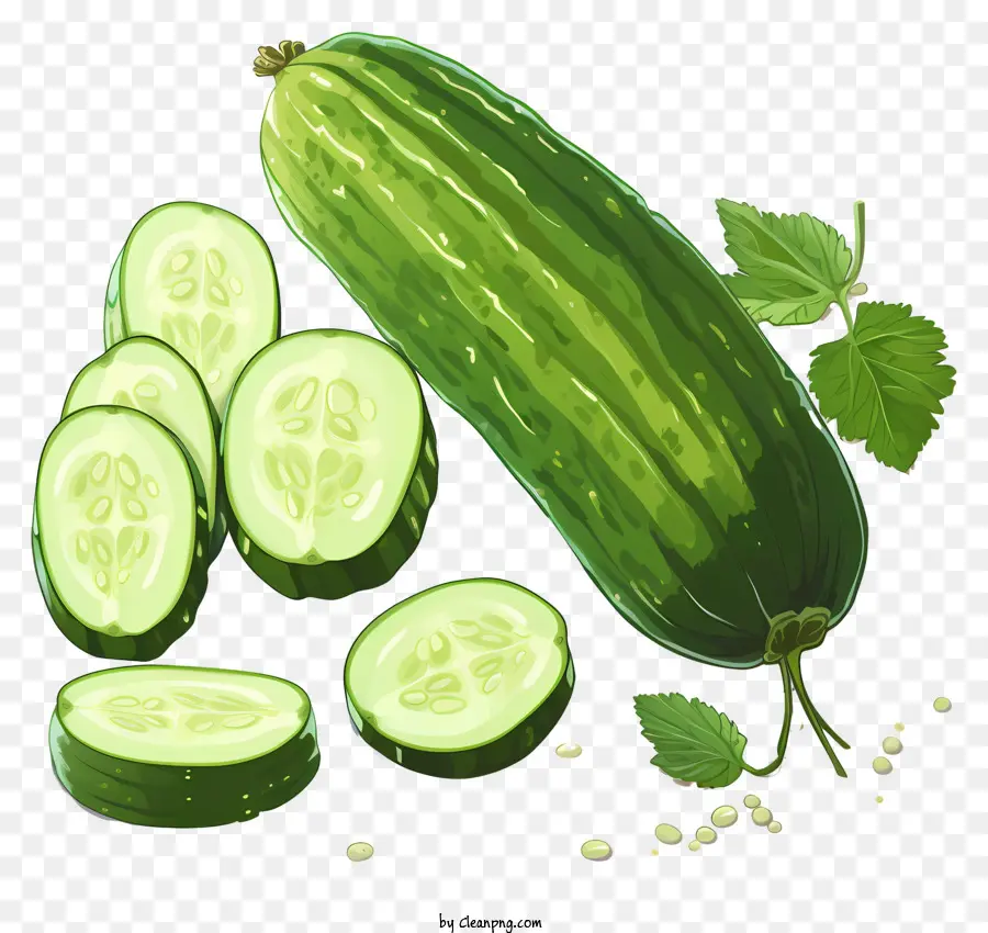 Pepino Estilo Boceto，Pepino Grande PNG