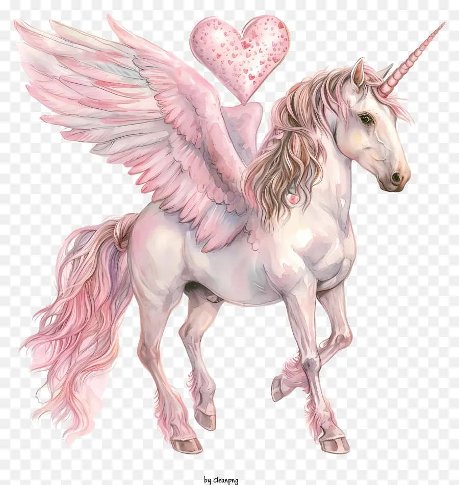 Unicornio De San Valentín，Unicornio PNG