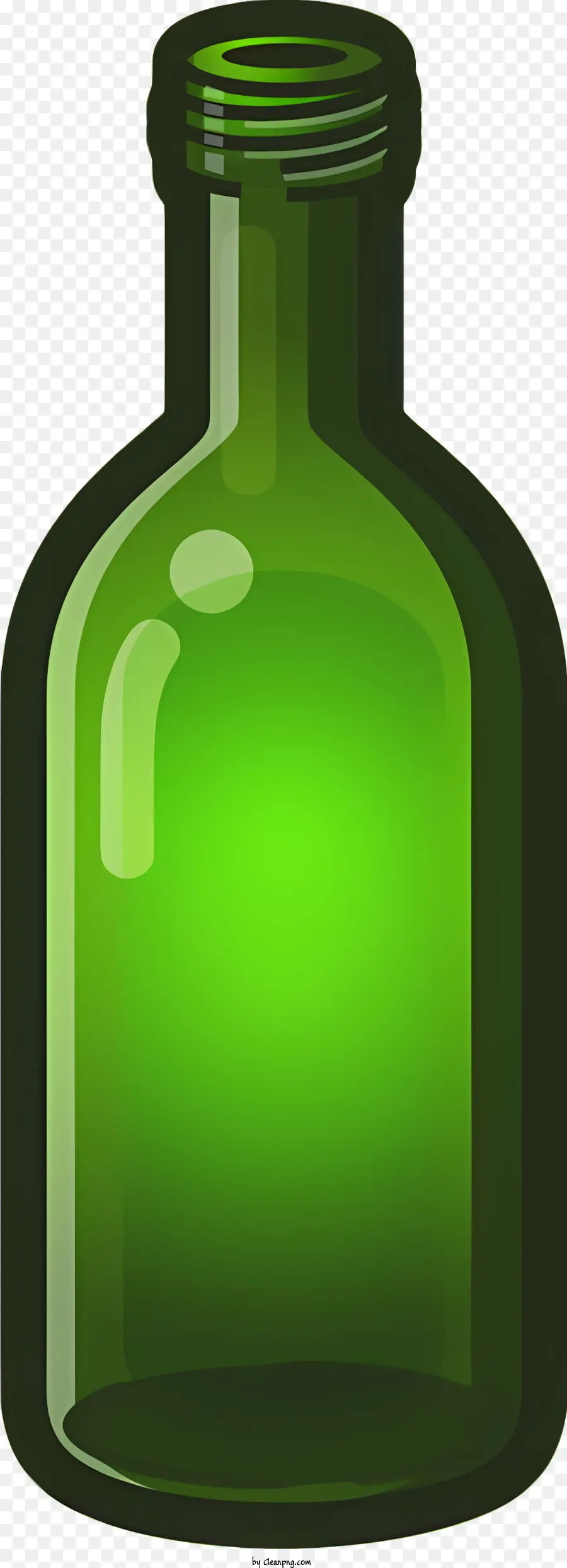 Verde Botella，Botella De Vidrio Transparente PNG