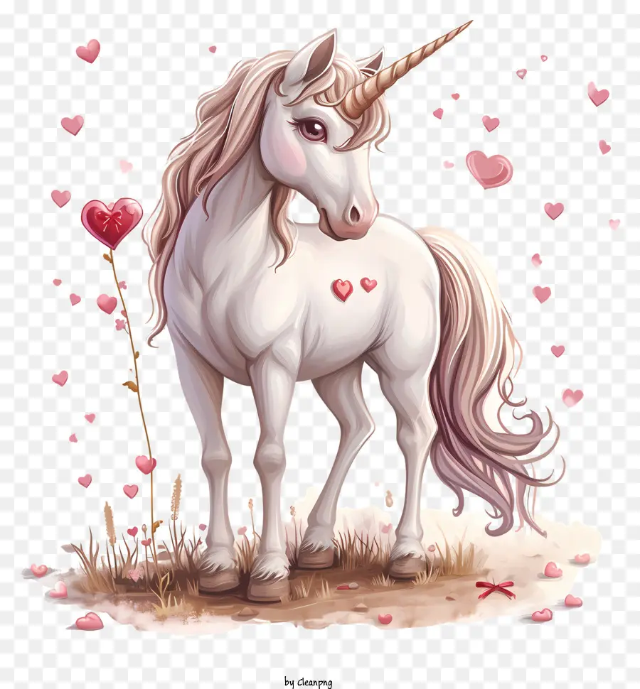 Unicornio De San Valentín，Unicornio PNG