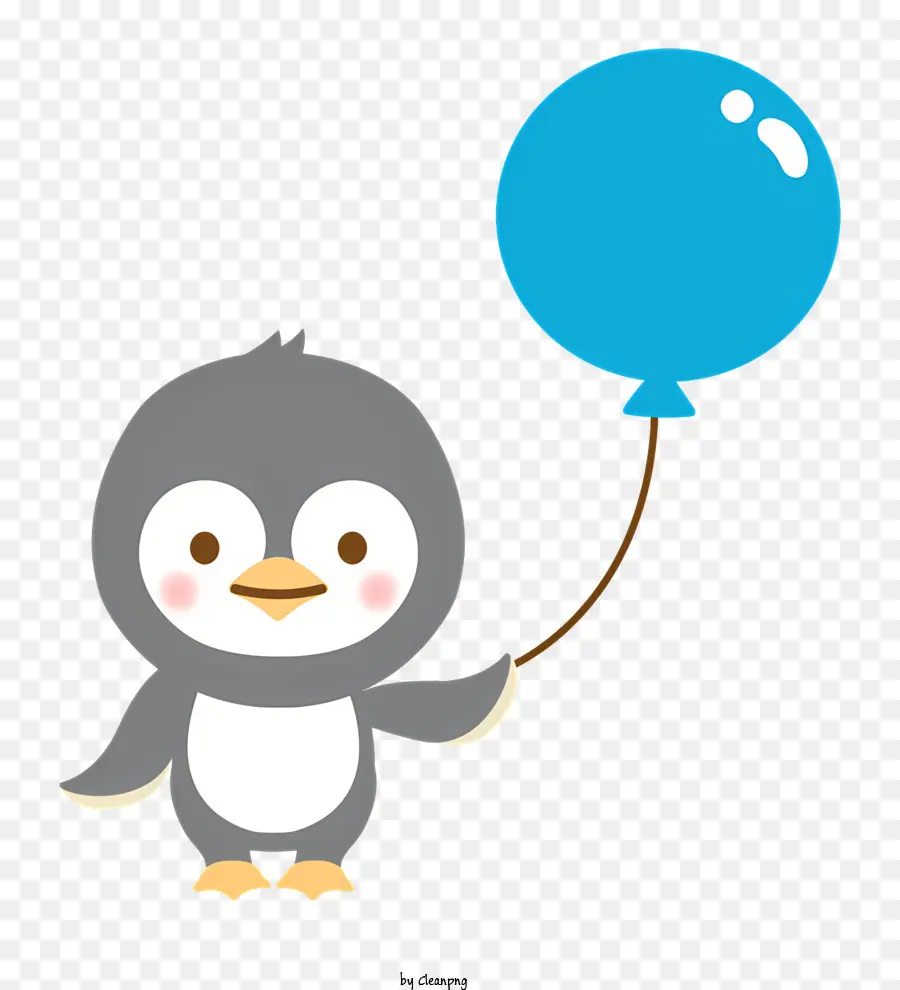 Icono，Pingüino Con Globos PNG