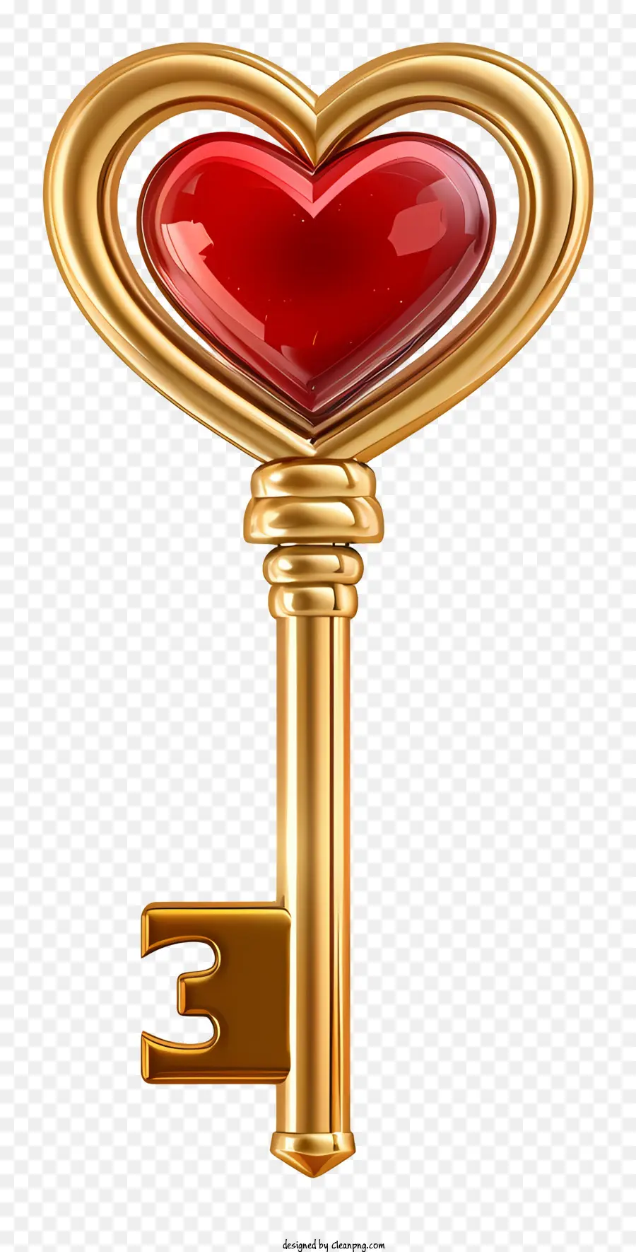 Llave De San Valentín，Llave De Oro PNG