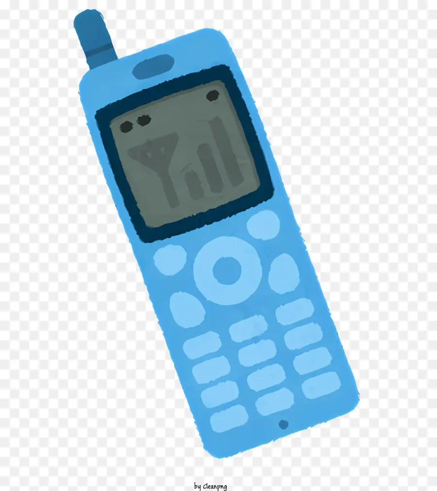 Teléfono Inteligente Azul，Gran Pantalla PNG