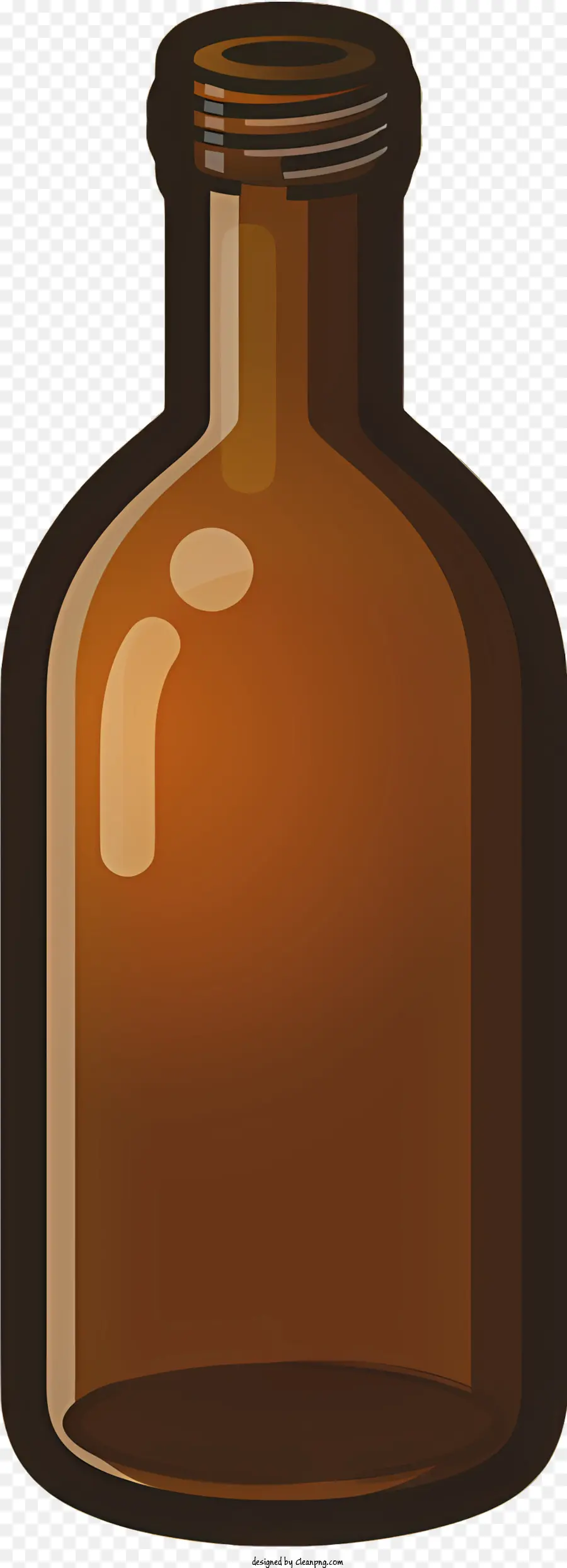 Botella De Vidrio Marrón，Top De Vidrio Transparente PNG