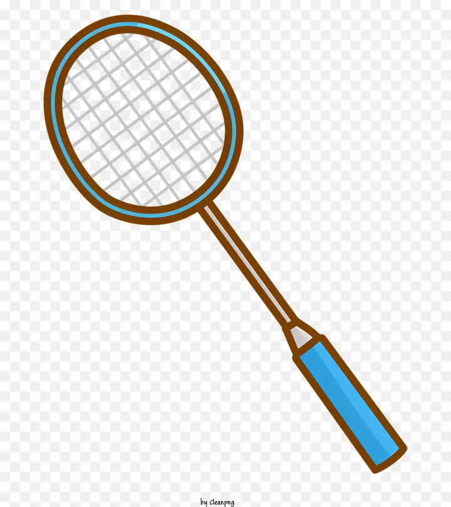 La Raqueta De Bádminton，Agarre Azul PNG