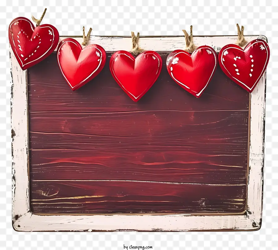 Al Estilo De Una Ilustración Romántica，Corazones Rojos PNG