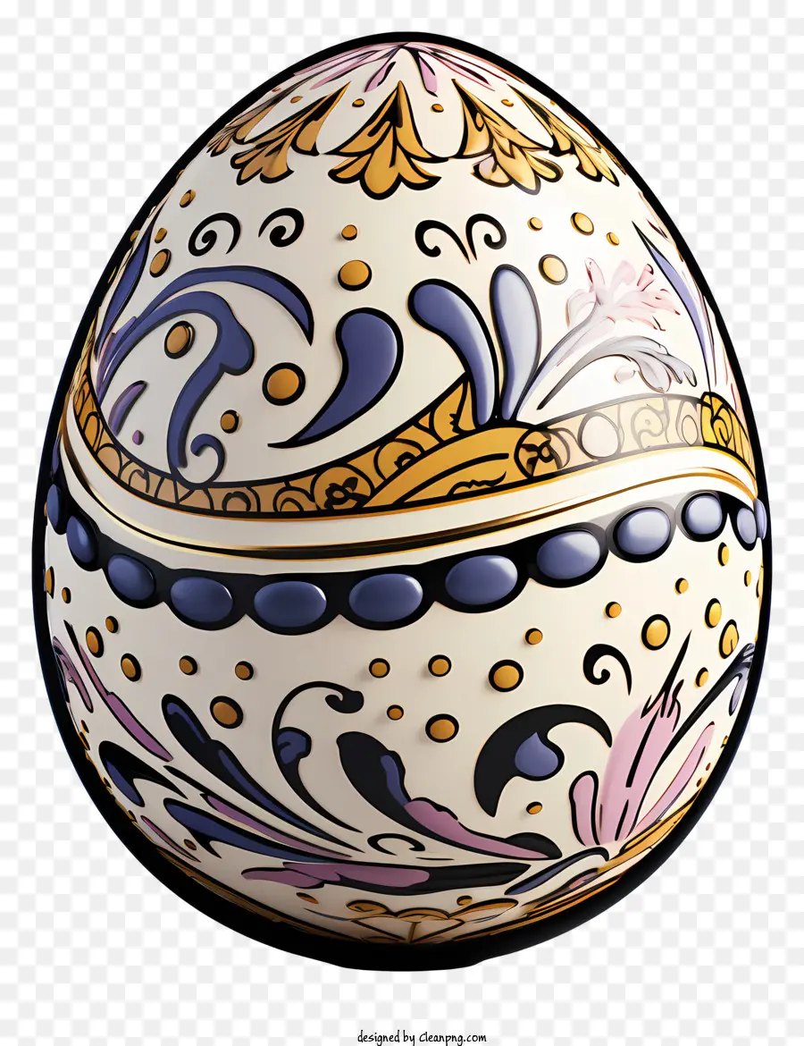 Huevo De Pascua De Estilo Realista，Huevo Decorado PNG