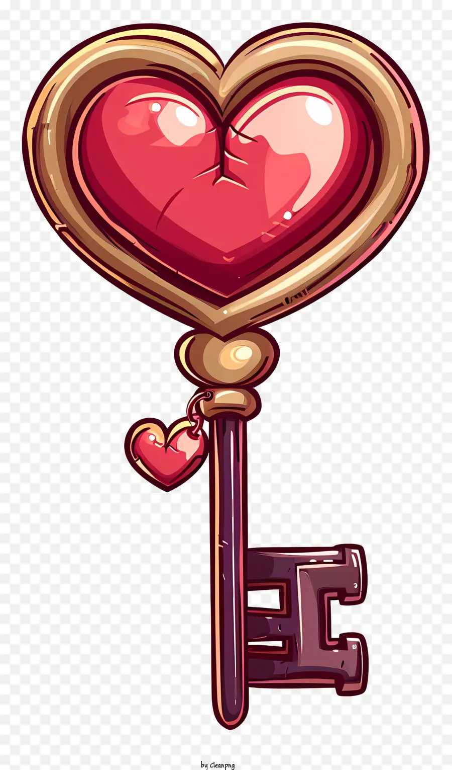 Llave De San Valentín，Dibujos Animados Clave PNG