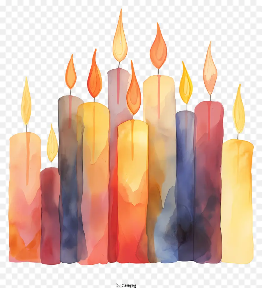 Candelaria，Velas De Color PNG