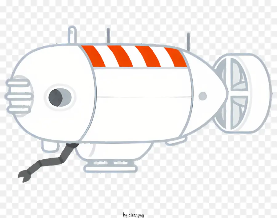 Dibujos Animados Submarino，Submarino Con Rayas PNG