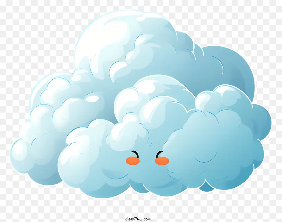 Nube De Estilo Realista，Nube De Dibujos Animados PNG