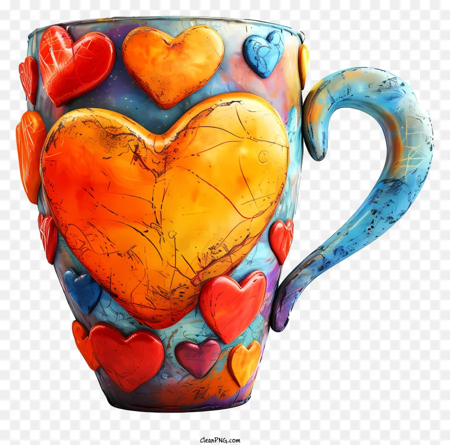 Taza Del Corazón Del Amor，Taza PNG