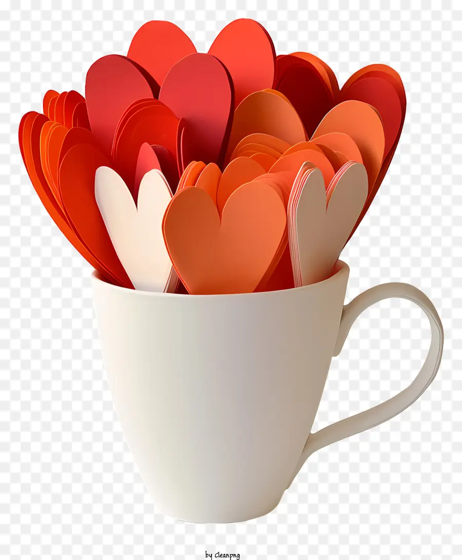 Taza Del Corazón Del Amor，Taza De Cerámica PNG