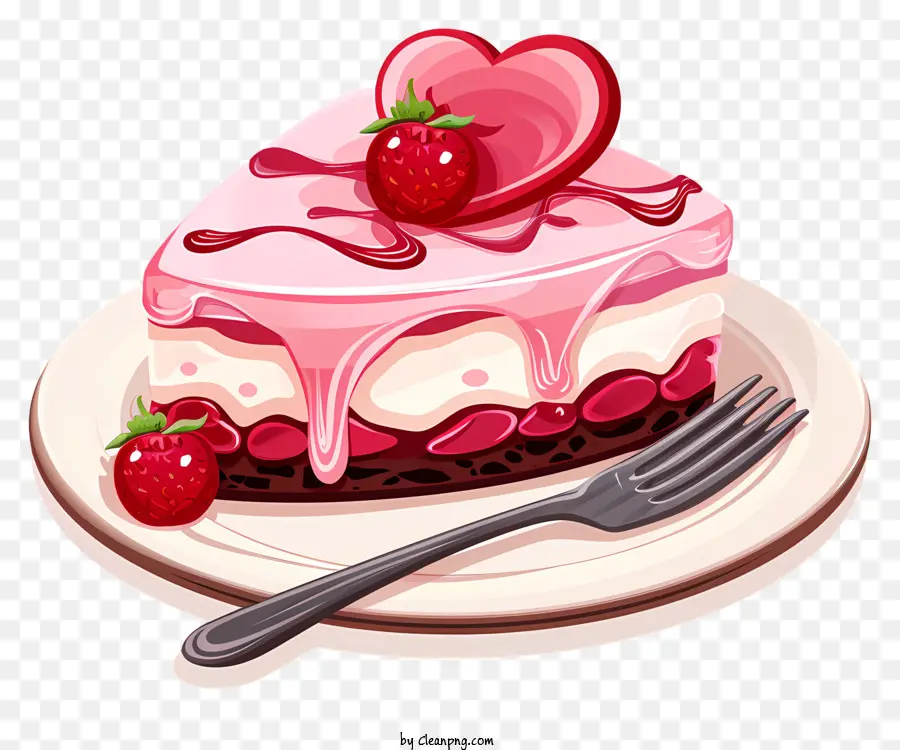 Postre De San Valentín，Rosa Pastel PNG